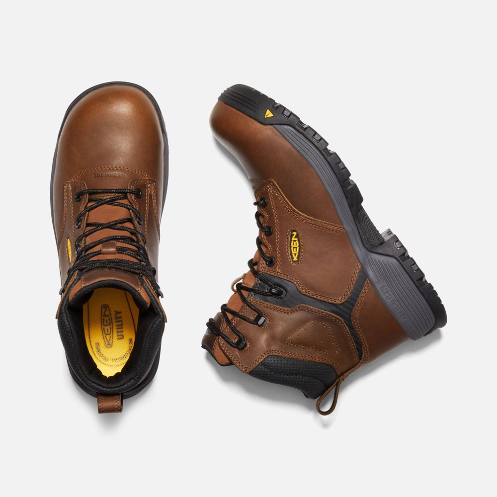 Keen Trekking Bot Erkek Kahverengi - Chicago 6\" Esd (Carbon-Fiber Toe) - Türkiye GFEU39708